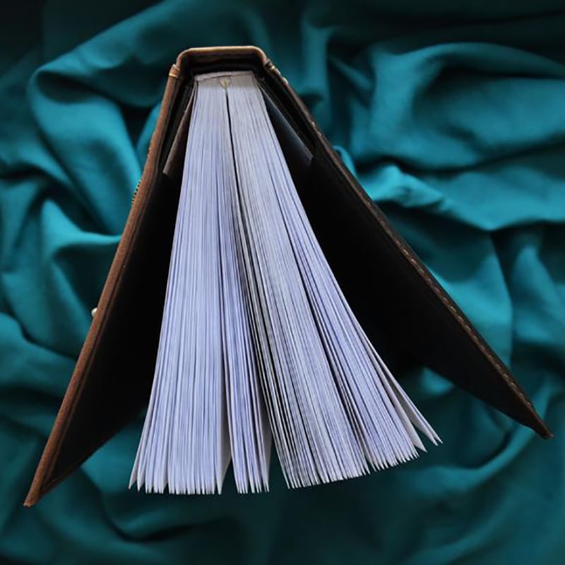 Кожаный блокнот Мagic of Lewis Carroll brown leather