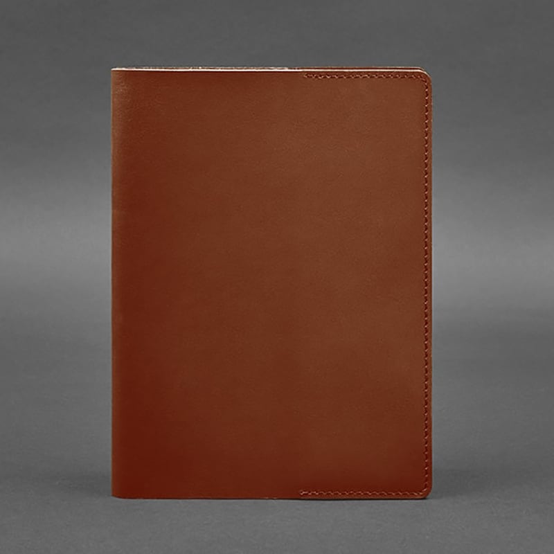 Кожаная обложка для блокнота Crust Brown Leather 