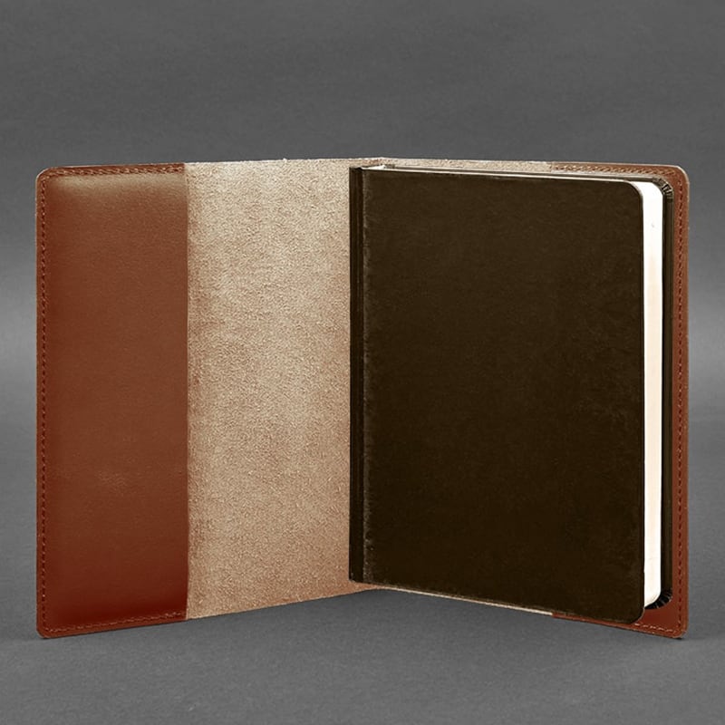Шкіряна обкладинка для блокнота Crust Brown Leather