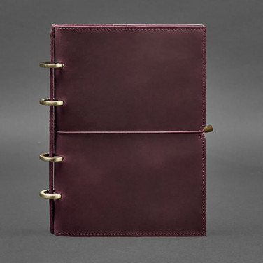 Ежедневник в кожаной обложке Grape Bordeaux Leather