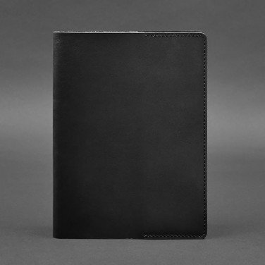 Кожаная обложка для блокнота Krust Black Leather