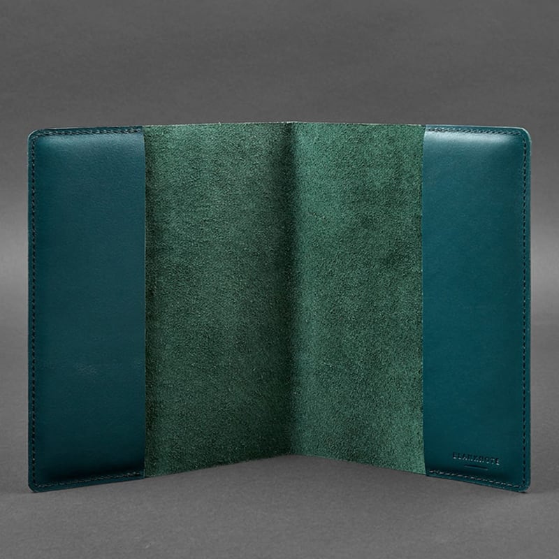 Шкіряна обкладинка для блокнота А5 Nephritis Green Leather