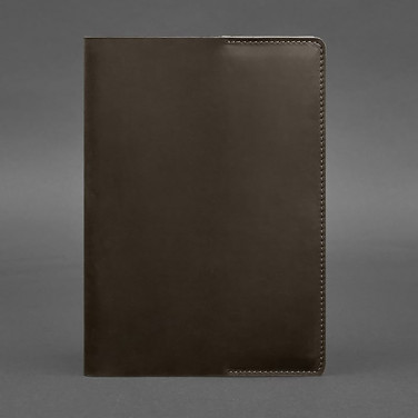 Кожаная обложка А5 Dark Сhocolate Brown Leather