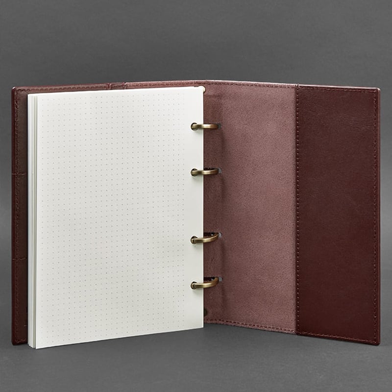 Блокнот Шкіряний А5 Notebook Bordeaux Leather