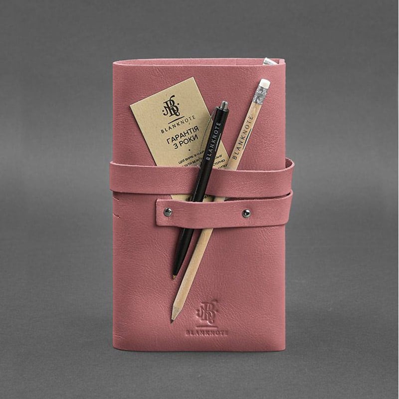 Жіночий шкіряний блокнот SoftBook Peach Pink Leather