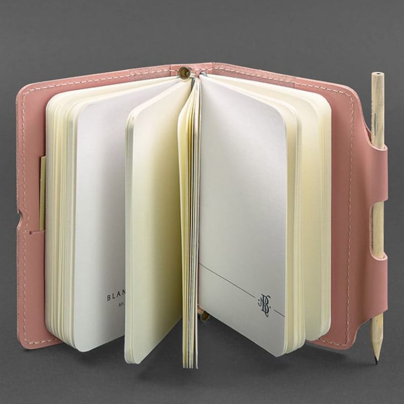 Жіночий шкіряний блокнот SoftBook Coral Pink Leather
