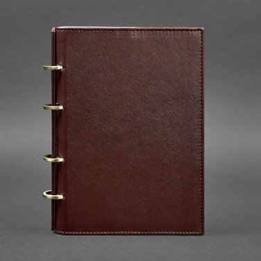 Блокнот кожаный А5 Notebook Bordeaux Leather