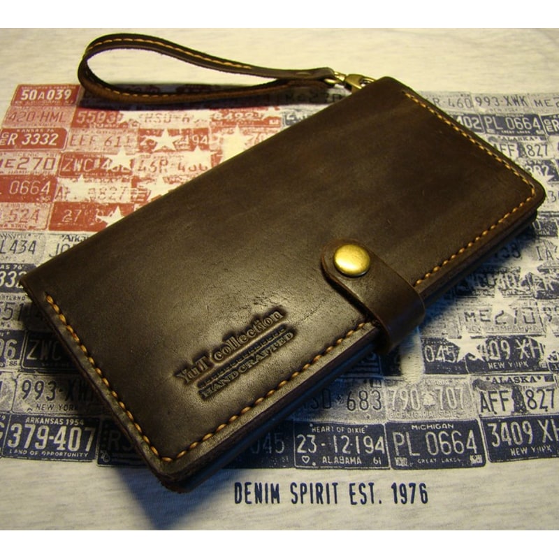Мужской кошелек портмоне Purse Brown Leather