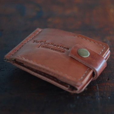 Затискач для купюр чоловічий Brown Leather Wallet