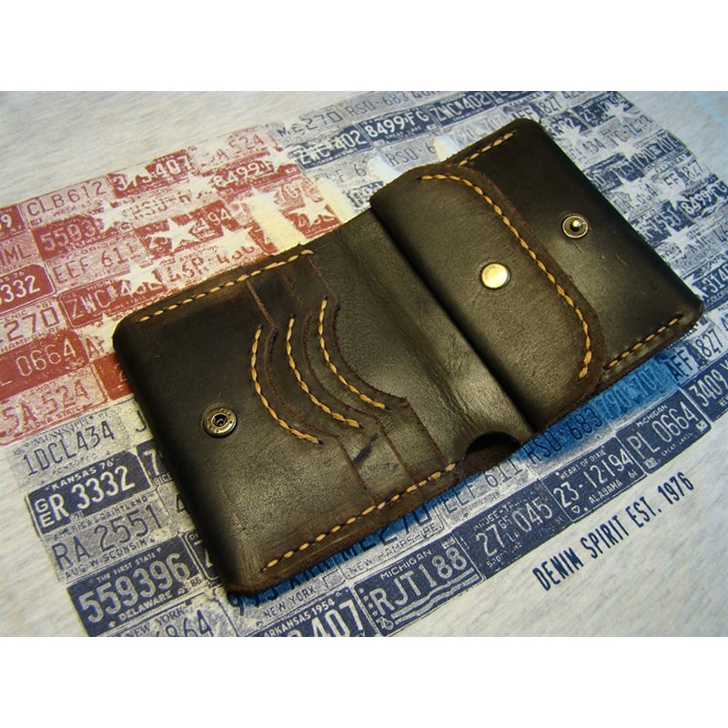 Чоловічий гаманець Purse Brown Leather