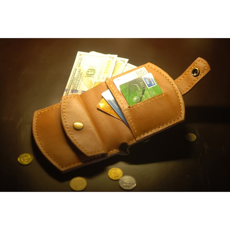 Чоловіче шкіряне портмоне Brown Leather Wallet