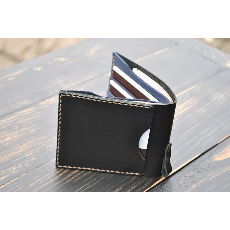 Гаманець чоловічий Purse Graphite black leather
