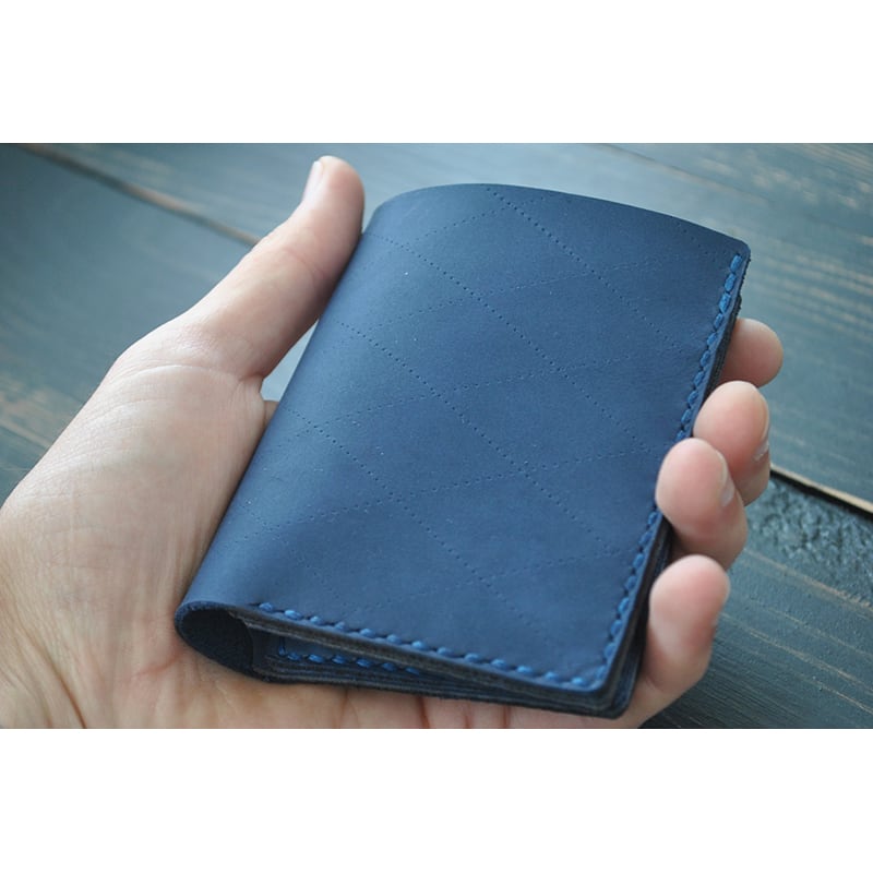 Гаманець чоловічий Purse Sapphire blue leather