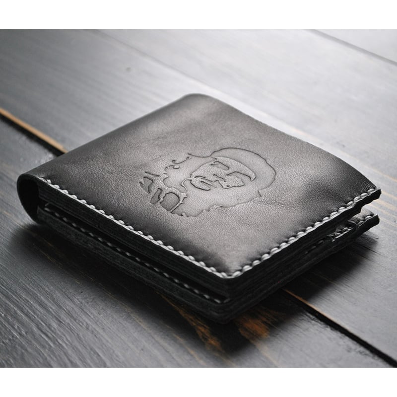 Мужское портмоне кожаное Purse Che Guevara black leather