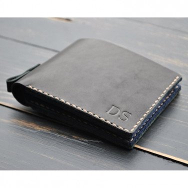 Кошелек мужской Purse Graphite black leather