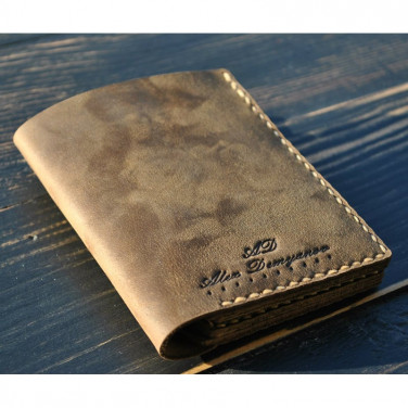 Мужской кошелек Purse Cinnamon brown leather