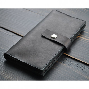 Мужской кожаный кошелек Wallet Tradition black leather