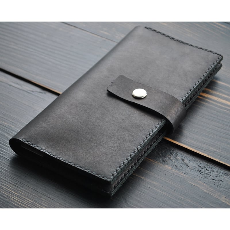 Мужской кожаный кошелек Wallet Tradition black leather
