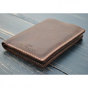 Мужское портмоне Purse Cinnamon brown leather