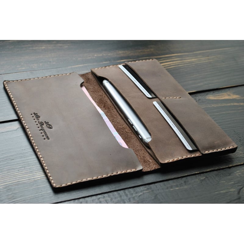 Мужской кошелек Purse Chocolate brown leather