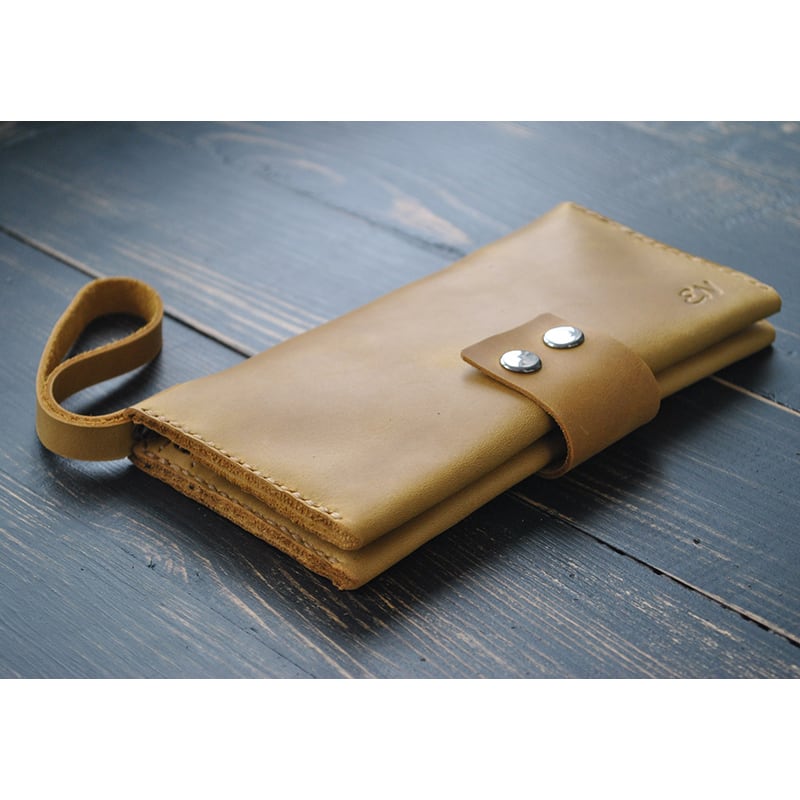 Кошелек мужской Clutch Sienna brown leather