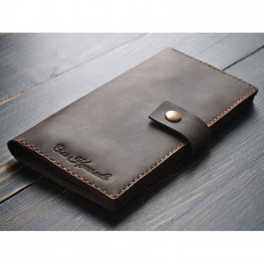 Гаманець шкіряний Purse Umber brown leather
