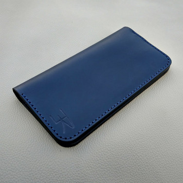 Кожаное портмоне Vintage Wallet Blue leather