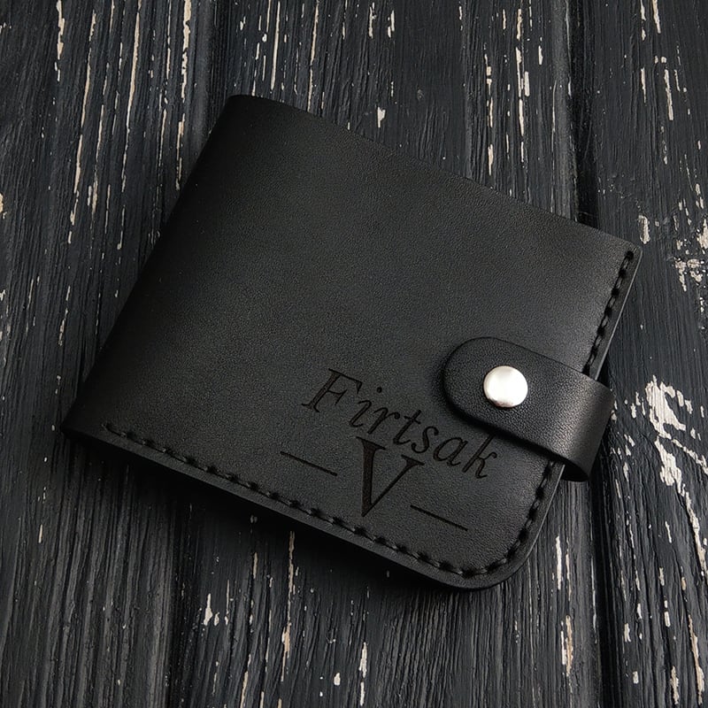 Шкіряний гаманець Purse Ergonomic black leather