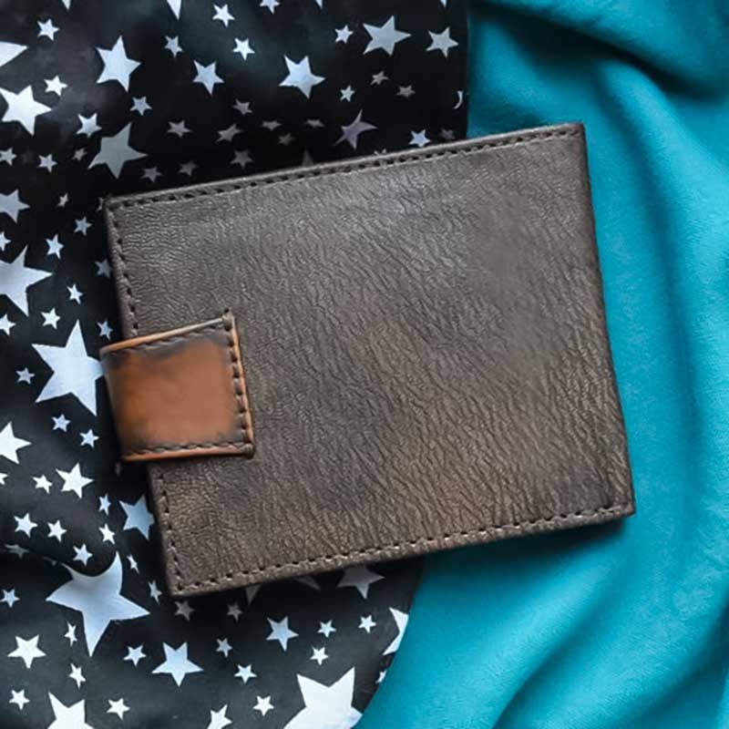Чоловіче шкіряне портмоне Purse Scorpio brown leather
