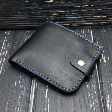 Шкіряне портмоне Purse Compact black leather