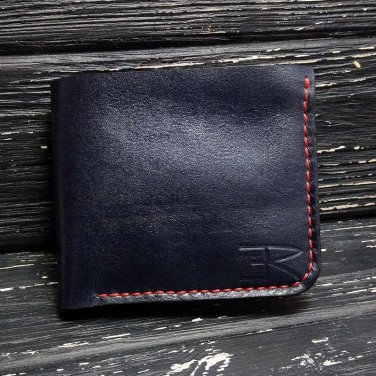 Портмоне мужское кожа Purse Smart black leather