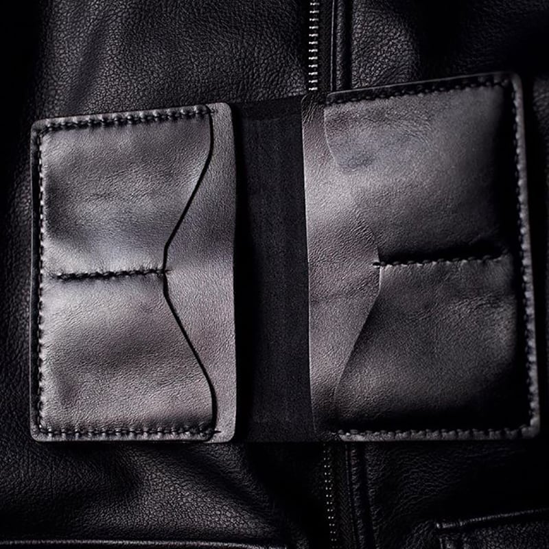 Обложка на паспорт кожа Léopard Black leather