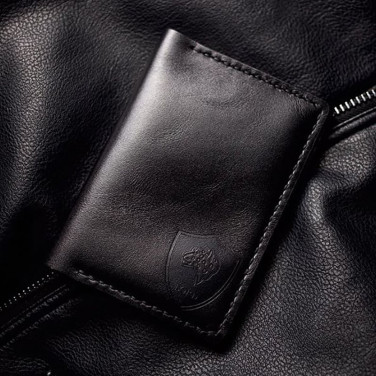 Обложка на паспорт кожа Léopard Black leather