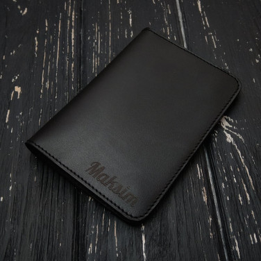 Шкіряне портмоне чоловіче Purse Мultipurpose black leather