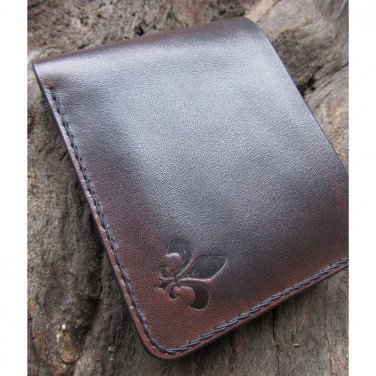 Кожаное портмоне Purse Аccord Вrown leather