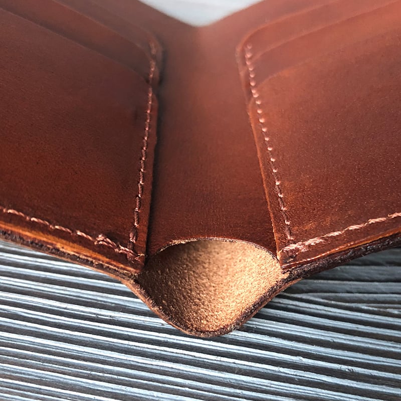 Кожаный мужской кошелек Purse Viking brown leather