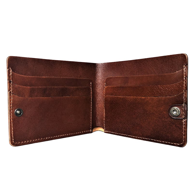 Кожаное портмоне Purse Hounds brown leather