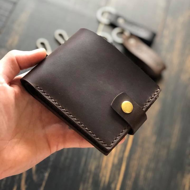 Кожаное портмоне Purse Smart brown leather