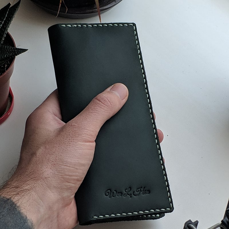 Чоловіче шкіряне портмоне Purse Comfort black leather