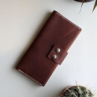 Мужское портмоне Purse Universal brown leather