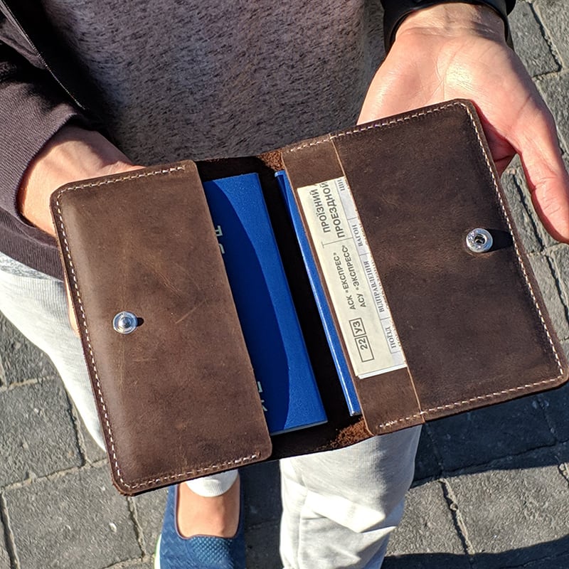 Документница Voyager brown leather