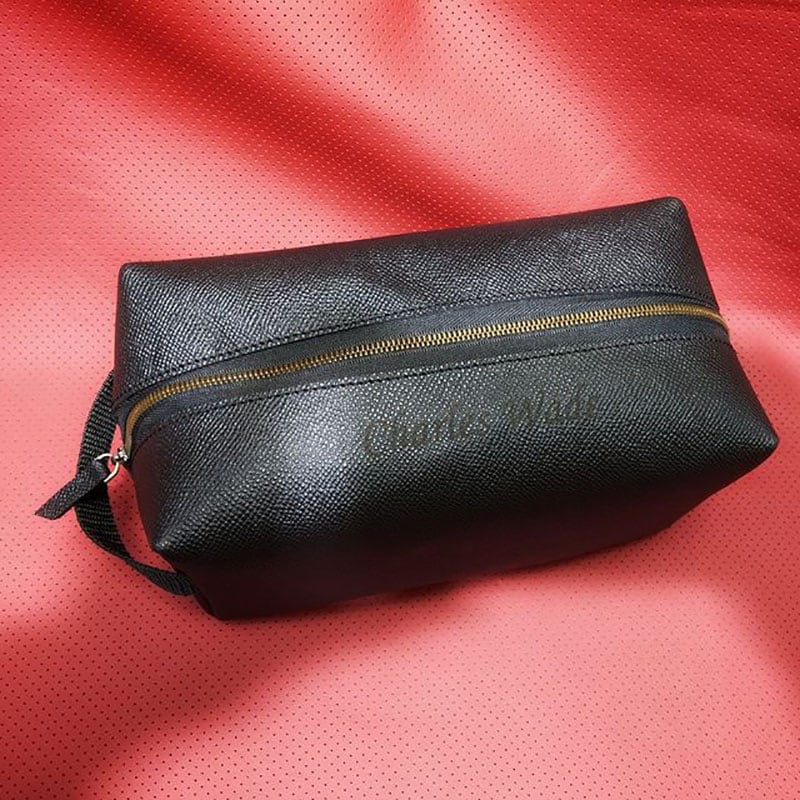 Шкіряний несесер чоловічий Dressing Саѕе black leather