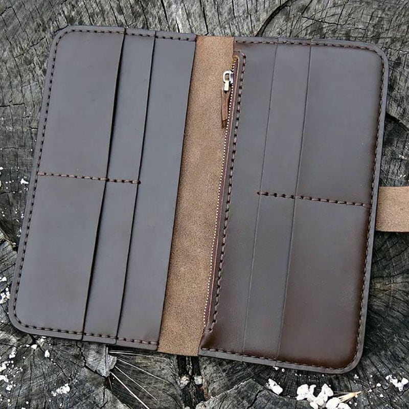 Шкіряне портмоне дорожнє Travel Оrganizer black leather