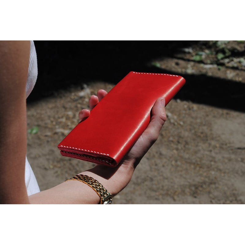 Жіночий гаманець Purse Ruby red leather