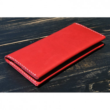 Женский кошелек Purse Ruby red leather