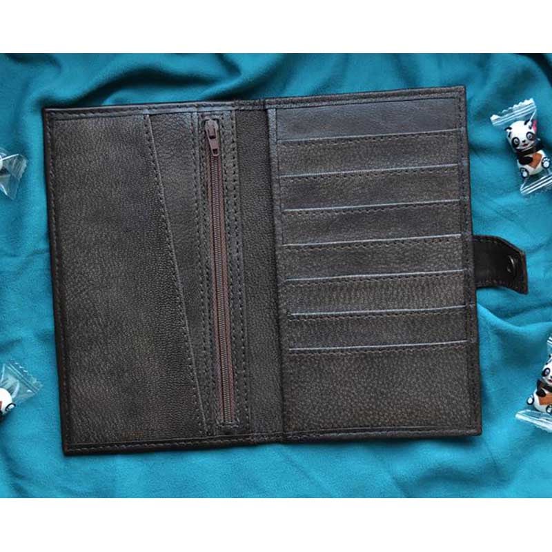 Жіночий гаманець Purse Panda brown leather