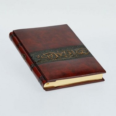 Блокнот кожаный Arabesque Bronze brown leather