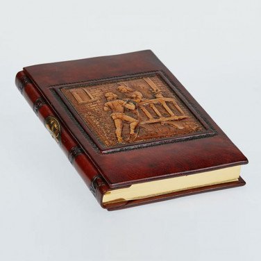 Блокнот в кожаном переплете Romeo and Juliet brown leather