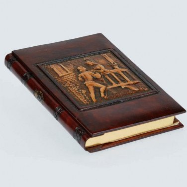 Адресная книга в кожаном переплете Romeo and Juliet brown leather