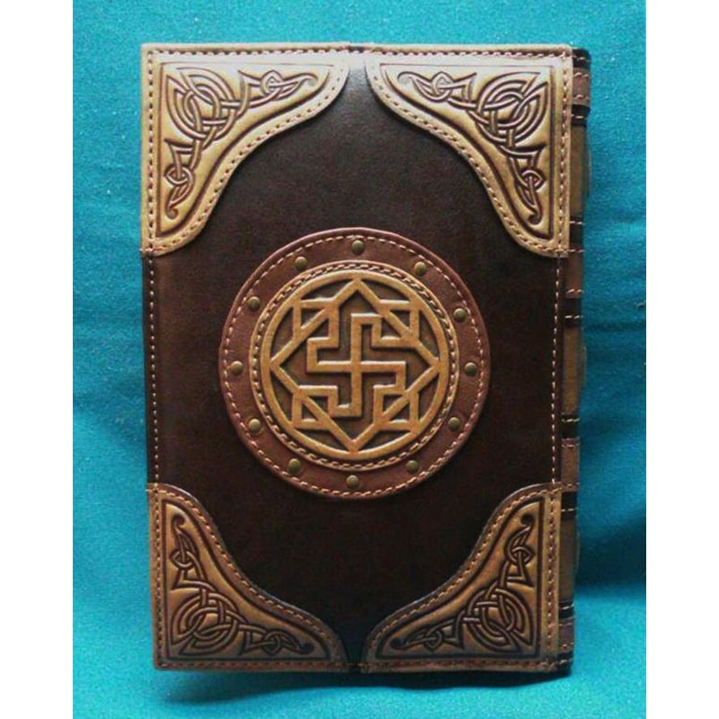Ежедневник в кожаной обложке женский Магическая Книга brown leather